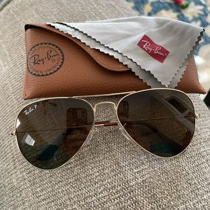 Rayban polarized classic aviators